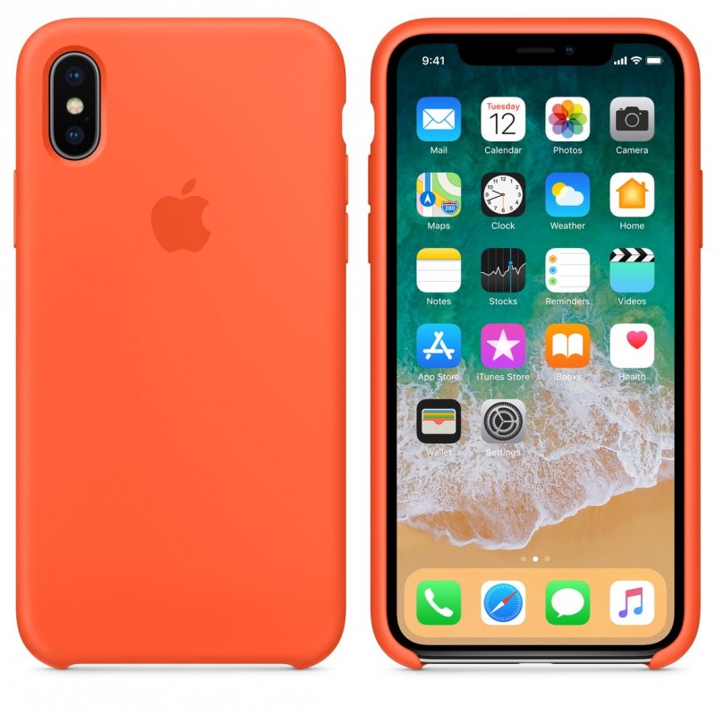 iPhone X/XS Silicone Case Orange