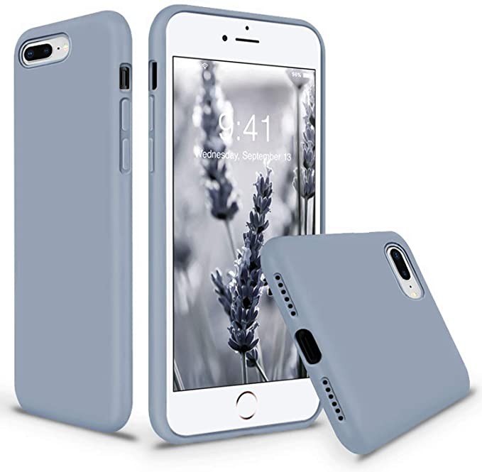 iPhone 7/8 Plus Silicone Case Mist Blue