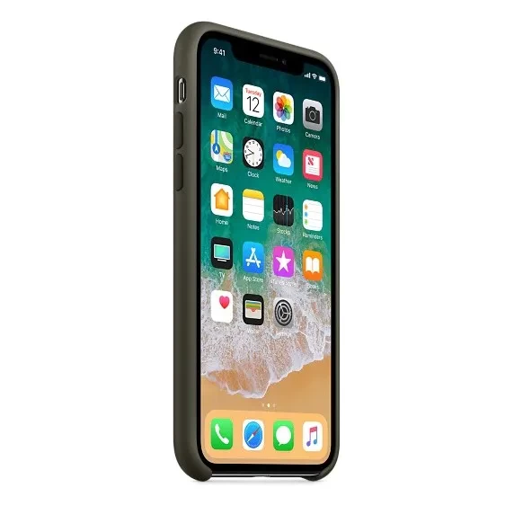 iPhone X/XS Silicone Case Dark Olive