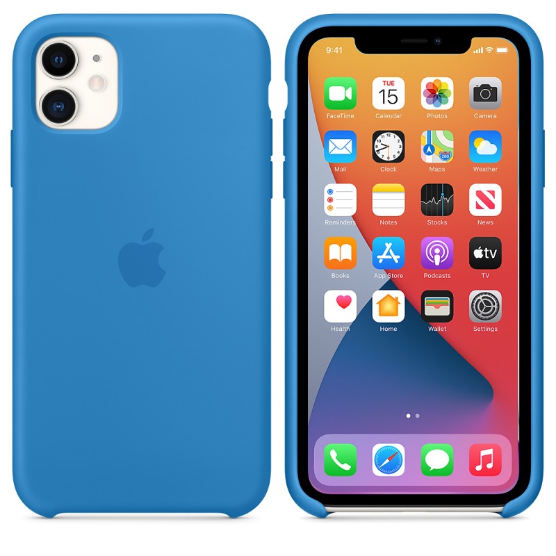 iPhone 11 Silicone Case Marine Blue