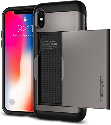 Spigen iPhone X/XS Slim Armor Case Silver