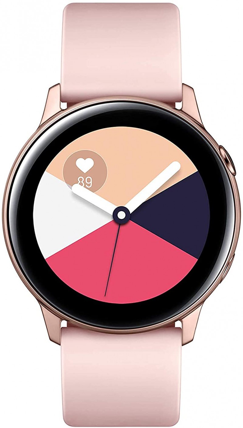 SAMSUNG Galaxy Watch Active (40MM, GPS, Bluetooth) Smart Watch with Fitness Tracking, and Sleep Analysis - Rose Gold (US Version)