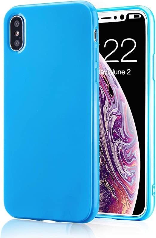 iPhone XS Max Silicone Case Lavender Blue