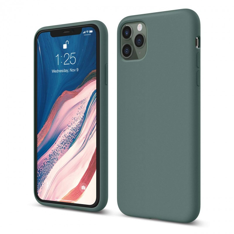 iPhone 11 Pro Max Silicone Case Pine Green